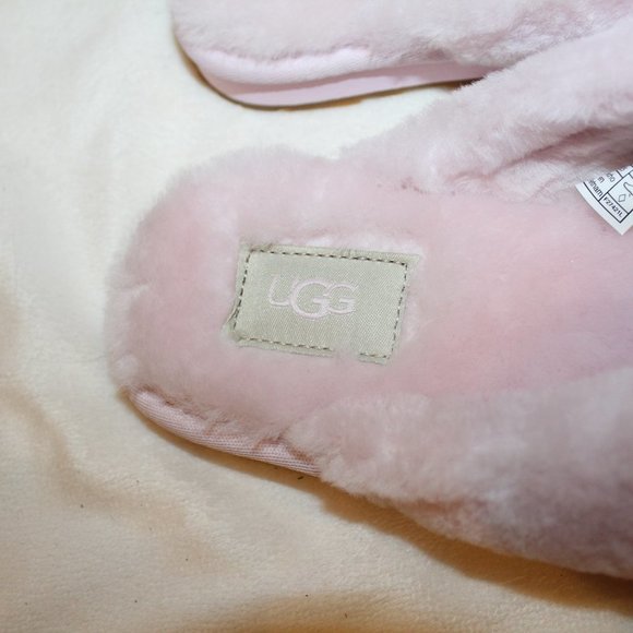 NIB UGG ANNIA WOMEN'S SHEARLING SLIP ON SLIPPERS PINK - Picture 3 of 7